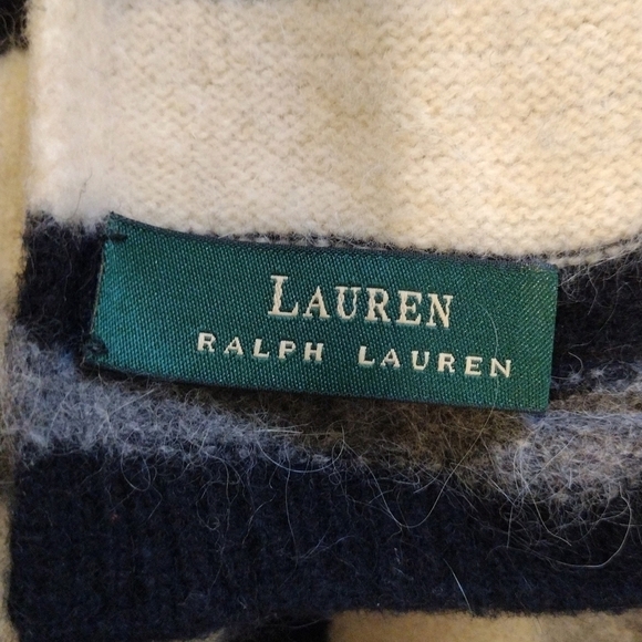 Lauren Ralph Lauren - Striped Lambswool Scarf - Picture 6 of 8